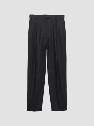 Prada Women's Wool Pants In Grey
