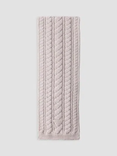 Prada Women's Wool Scarf In Beige Khaki