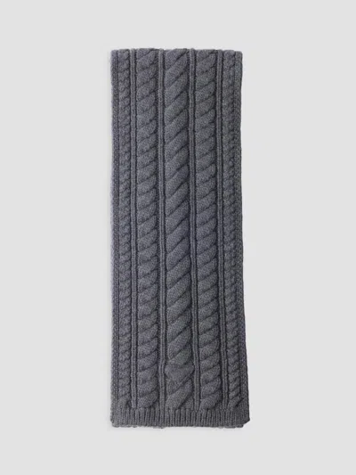 Prada Women's Wool Scarf In Grey