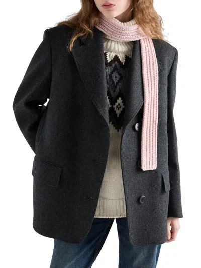 Prada Women's Wool Scarf In Pink