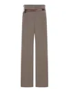 Prada Wool Trousers In Brown
