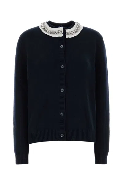 PRADA PRADA WOMEN'S WOOL-CASHMERE CARDIGAN