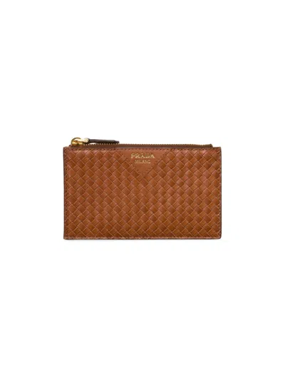 Prada Wallet Woman In Brown