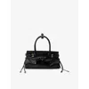 Prada Womens Black Bonnie Mini Leather Handbag In Black