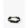 Prada Nappa Leather Bracelet In Black