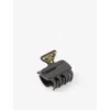 Prada Womens Black Branded Metal Claw Clip