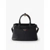 Prada Small Logo Leather Top Handle Bag In Black