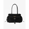 Prada Womens Black Explore Medium Re-nylon And Leather Tote Bag In Black