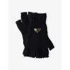 Prada Triangle-logo Gloves In Black