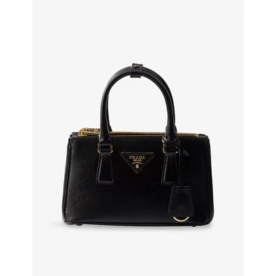 Prada Womens Black Galleria Medium Saffiano-leather Tote Bag