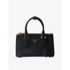 Prada Womens Black Galleria Mini Leather Tote Bag In Black