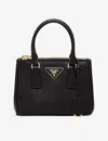 Prada Womens Black Galleria Mini Saffiano-leather Tote Bag In Black