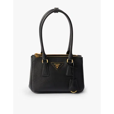 Prada Womens Black Galleria Saffiano Leather Mini Top-handle Bag