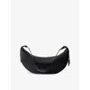 Prada Women's Leather Largedemi-lune Crossbody Bag In Black