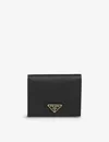 Prada Black Saffiano Leather Small Wallet In Black
