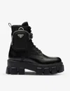 Prada Monolith Combat Boots In Black