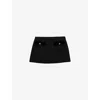 Prada A-line Mini Skirt In Black