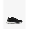 Prada Mesh Panel Sneakers Rubber Sole In Black