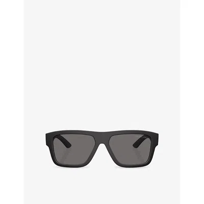 Prada Womens Black Ps 04zs Square-frame Acetate Sunglasses