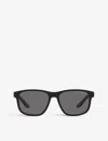 Prada Linea Rossa Womens Black Ps 06ys Pillow-frame Acetate Sunglasses In Black