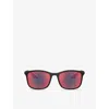 Prada Womens Ps A08s Pillow-frame Injected Sunglasses Black