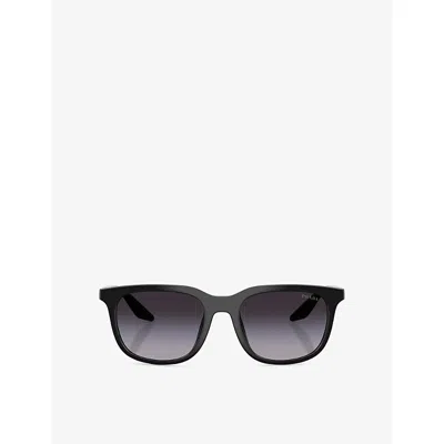 Prada Womens Black Ps B08s Pillow-frame Injected Sunglasses