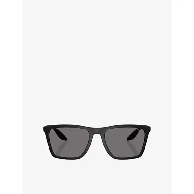Prada Womens Black Ps B08s Polarised Pillow-frame Injected Sunglasses