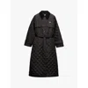Prada Lightweight Re-nylon Trench Coat In Black