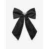 Prada Womens Black Re-nylon Brand-plaque Recycled-nylon Hair Clip In Black