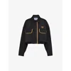 Prada Giacca Con Logo Crop In Black