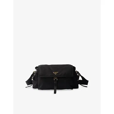 Prada Womens Black Re-nylon Large Shoulder Bag