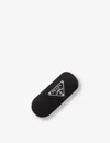 Prada Rectangular Fabric Hair Accessory Clip In Black