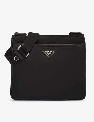 Prada Womens Black Re-nylon Nylon Shoulder Bag
