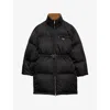 Prada Womens Black Re-nylon Padded Shell-down Jacket In Black