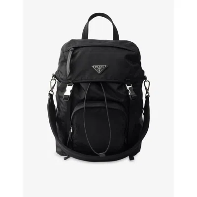 Prada Womens Black Re-nylon Shell Backpack