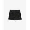 Prada Womens Black Re-nylon Triangle-logo Woven Shorts In Black