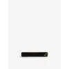Prada Womens Black Triangle-logo Plexiglas Hair Clip In Black