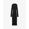 Prada Ribbed Knit Jersey Dress