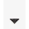Prada Womens  Triangle-plaque Metal Brass Hair Clip