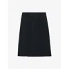 Prada Knee-length Skirt With Multiple Slits And Loops In Blue