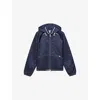 Prada Womens  Lightweight Re-nylon Blouson Jacket In Blue