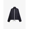 Prada Re-nylon Blouson Jacket In Blue