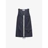 Prada Womens Blue Re Nylon Zip-up Woven Mini Dress