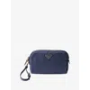 Prada Womens Blue Small Re-nylon Woven Pouch