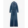 Prada Denim Jumpsuit In Blue