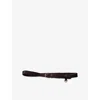 Prada Womens Brown Braided Leather Belt In Brown