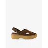 Prada Suede Platform Sandals With 5.5 Cm Sole In Multi