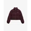 Prada Womens Brown Cropped Cashmere And Wool-down Jacket In Brown