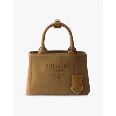Prada Cotton Canvas Mini Handbag