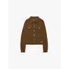 Prada Caramel-coloured Shirt Jacket In Corduroy In Brown